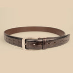 The Brown Croco Belt