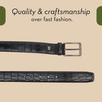 The Black Croco Belt