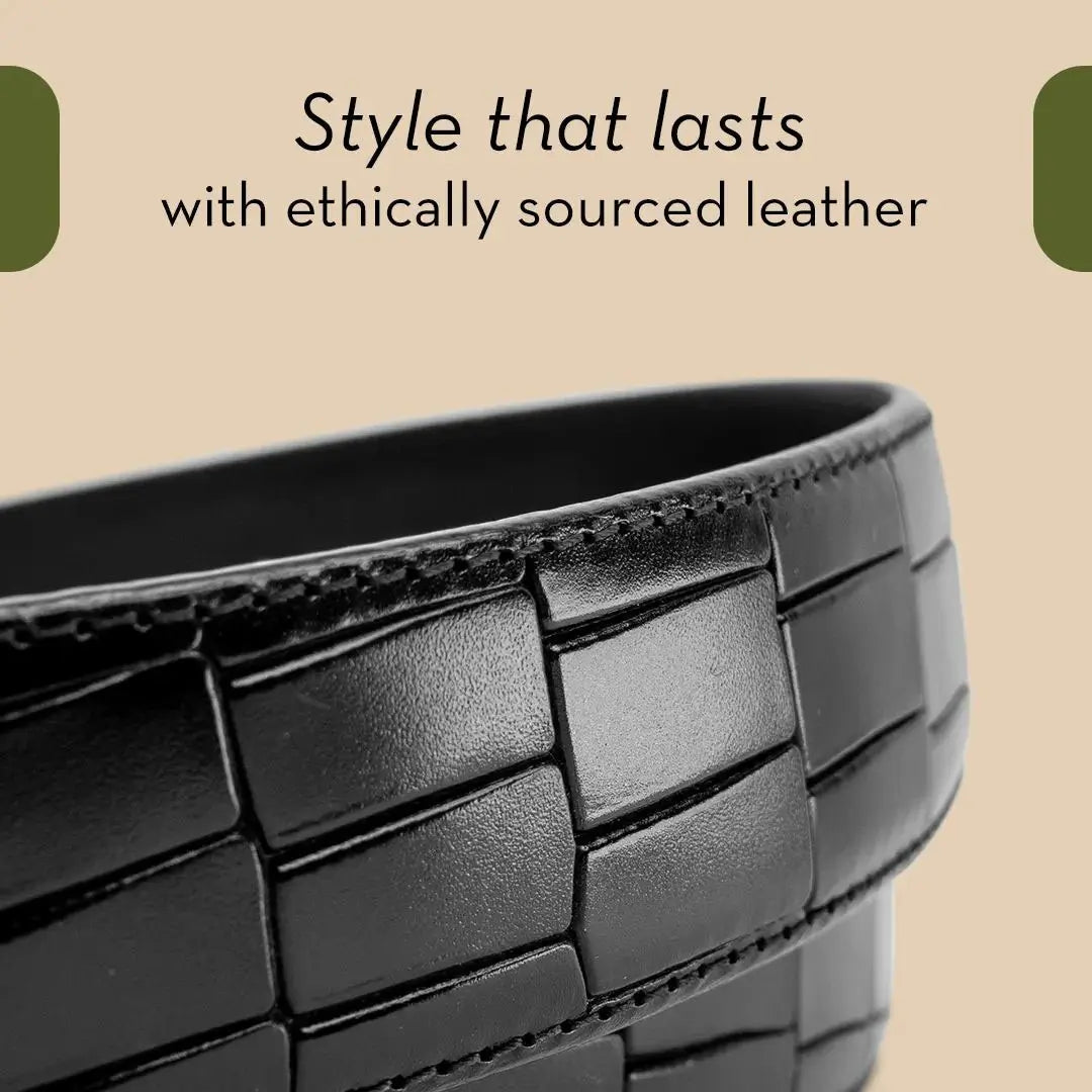 The Black Croco Belt