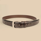 The Brown Croco Belt