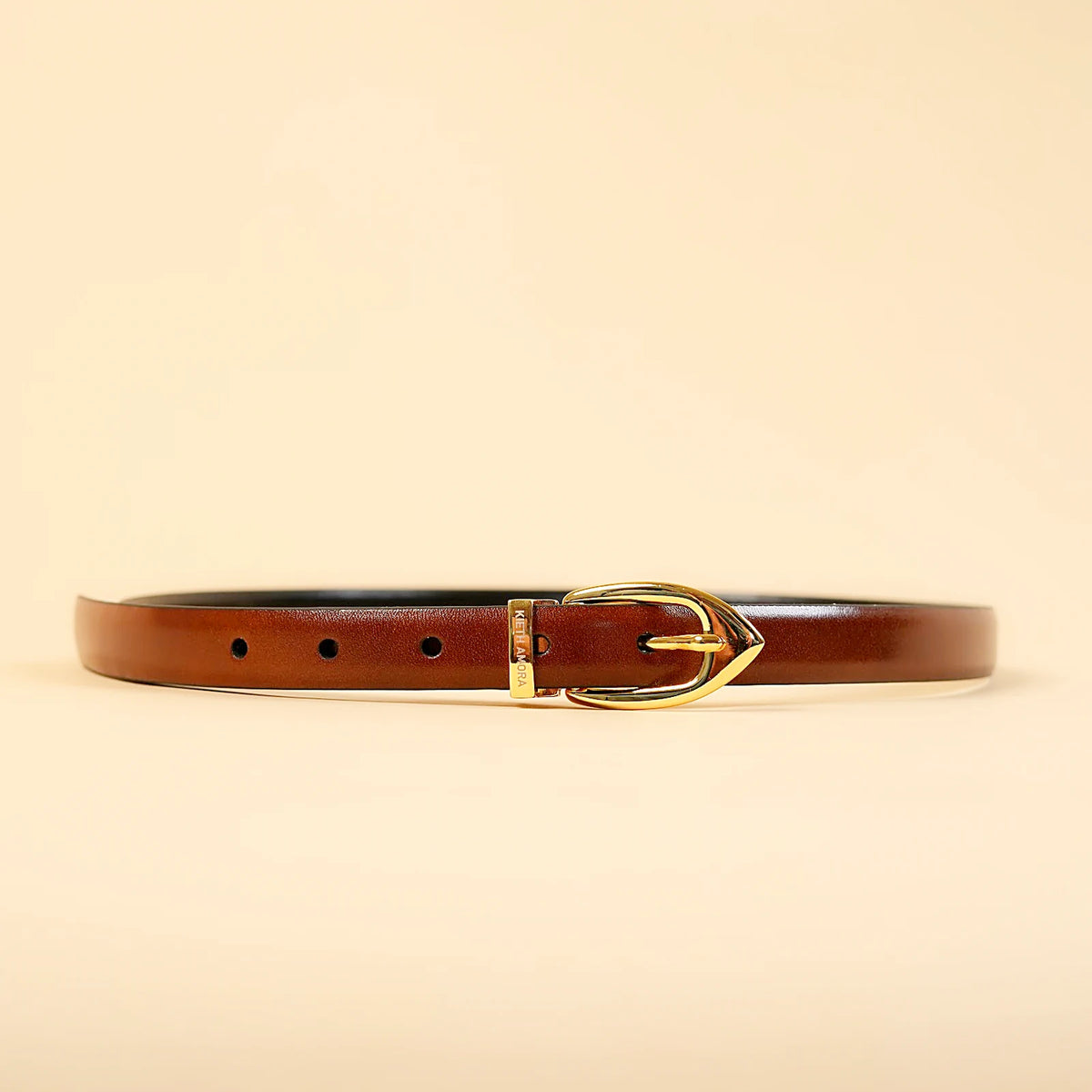 Kieth Amora The Blaire Belt women's leather belt - Black / Tan Reversible - hero