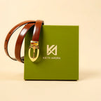 Kieth Amora The Blaire Belt women's leather belt - Black / Tan Reversible - styled