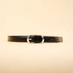 Kieth Amora The Crocelle Belt women's leather belt - Black - hero