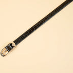 Kieth Amora The Crocelle Belt women's leather belt - Black - detail