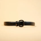 Kieth Amora The Dakota Belt women's leather belt - Black / Green Reversible - hero