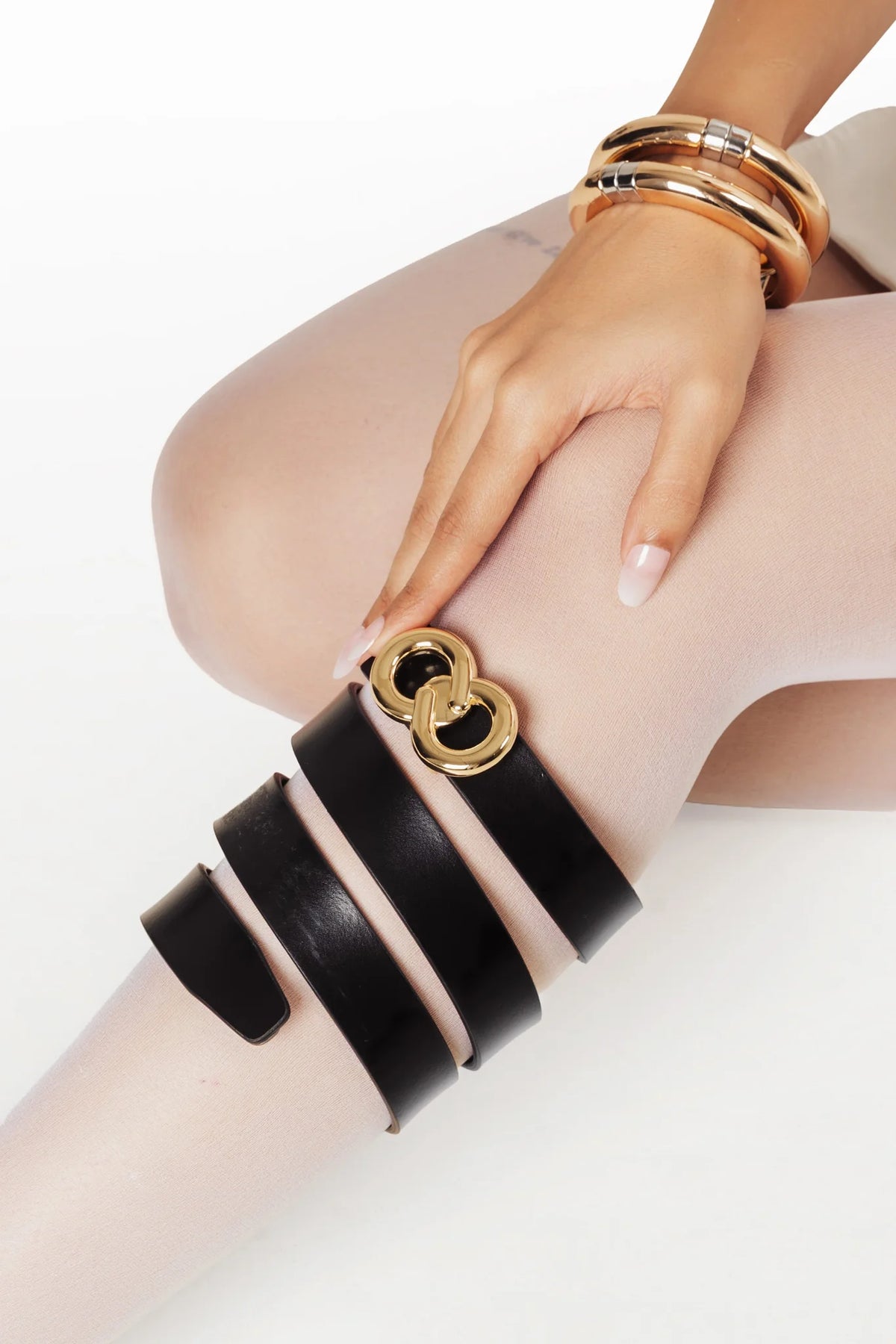 Kieth Amora The Evermore Belt women's leather belt - worn by model