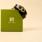Kieth Amora The Evermore Belt women's leather belt - Black - styled