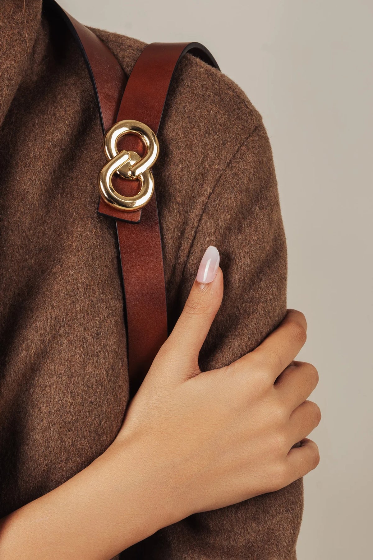 Kieth Amora The Evermore Belt women's leather belt - worn by model