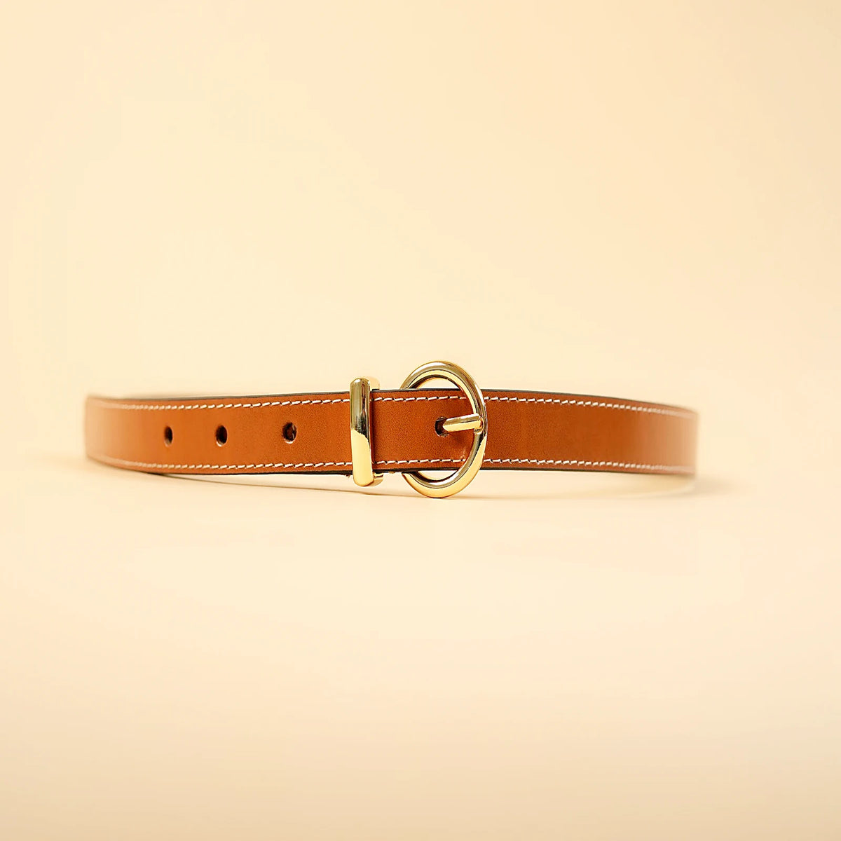 Kieth Amora The Georgia Belt women's leather belt - Tan - hero