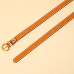 Kieth Amora The Georgia Belt women's leather belt - Tan - detail