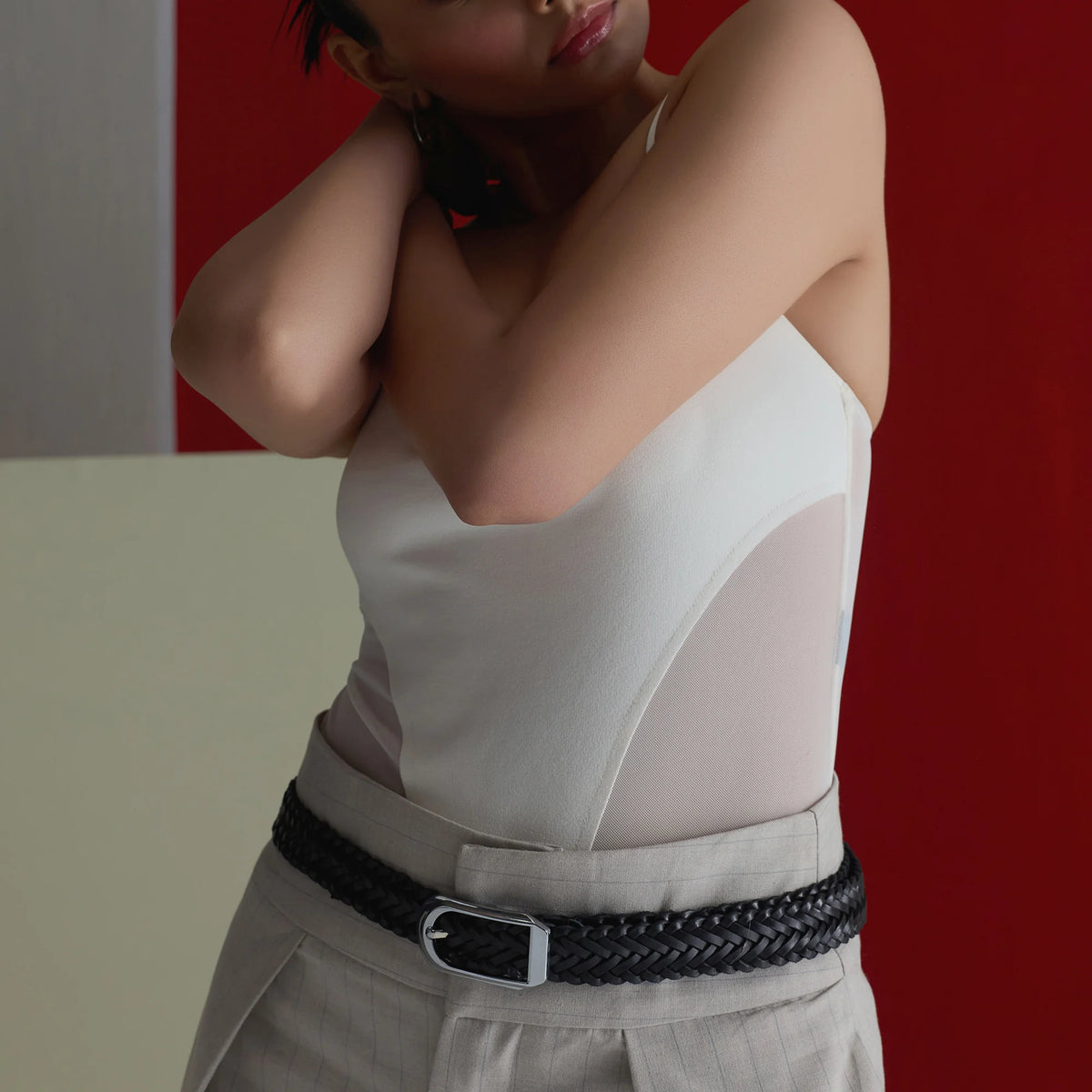 Kieth Amora The Rio Belt women's leather belt - worn by model