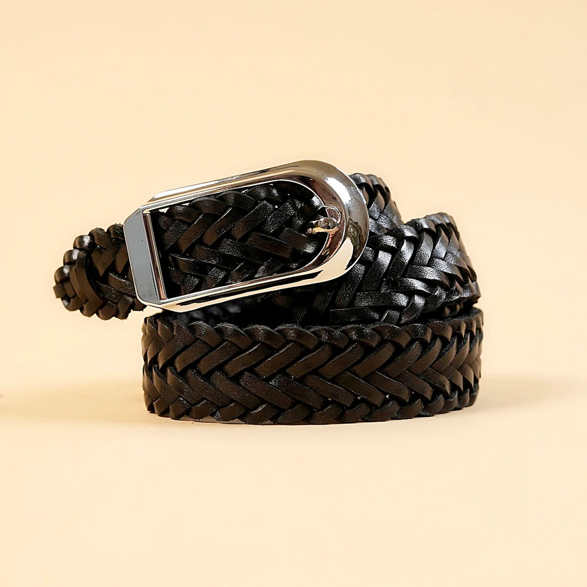 Kieth Amora The Rio Belt women's leather belt - Black - angle