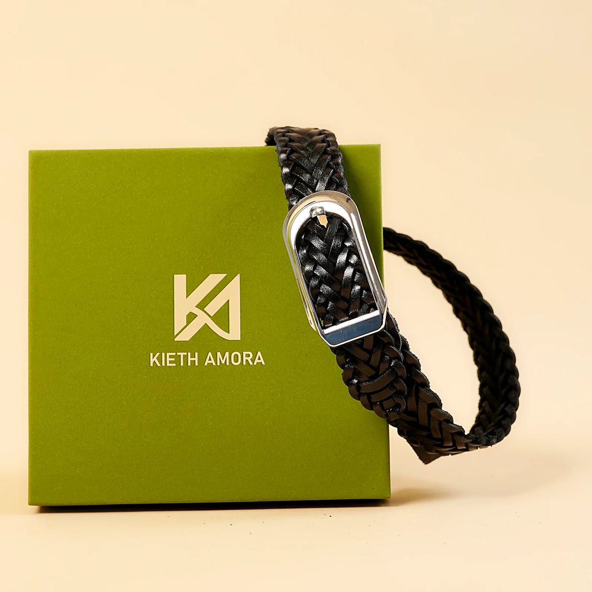 Kieth Amora The Rio Belt women's leather belt - Black - packaging
