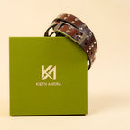 Kieth Amora The Roxanne Belt women's leather belt - Brown - packaging