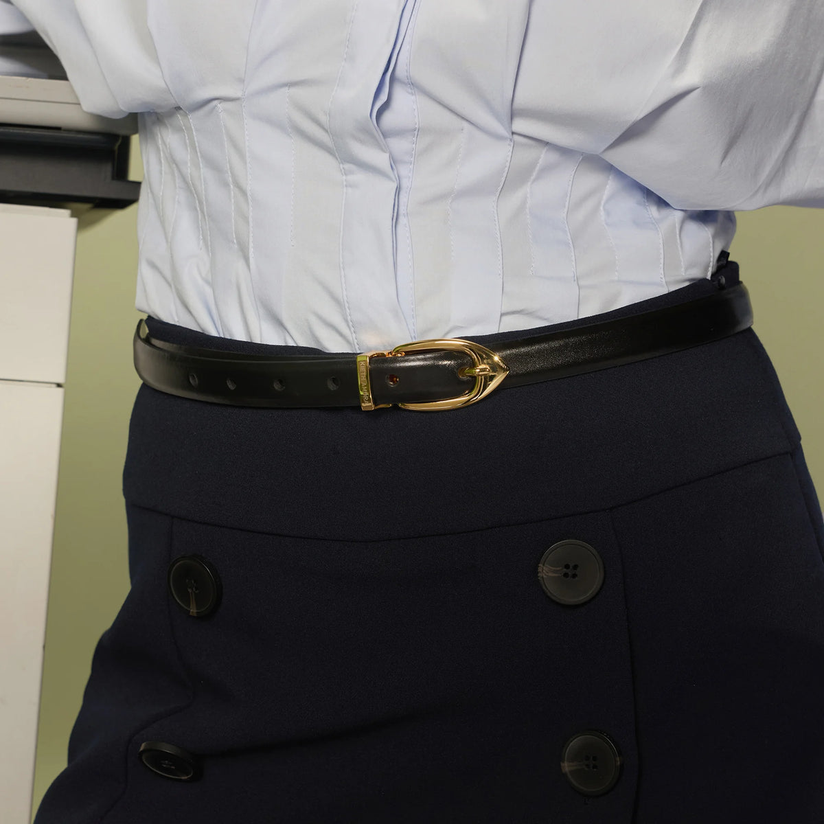 Kieth Amora The Sally Belt women's leather belt - worn by model