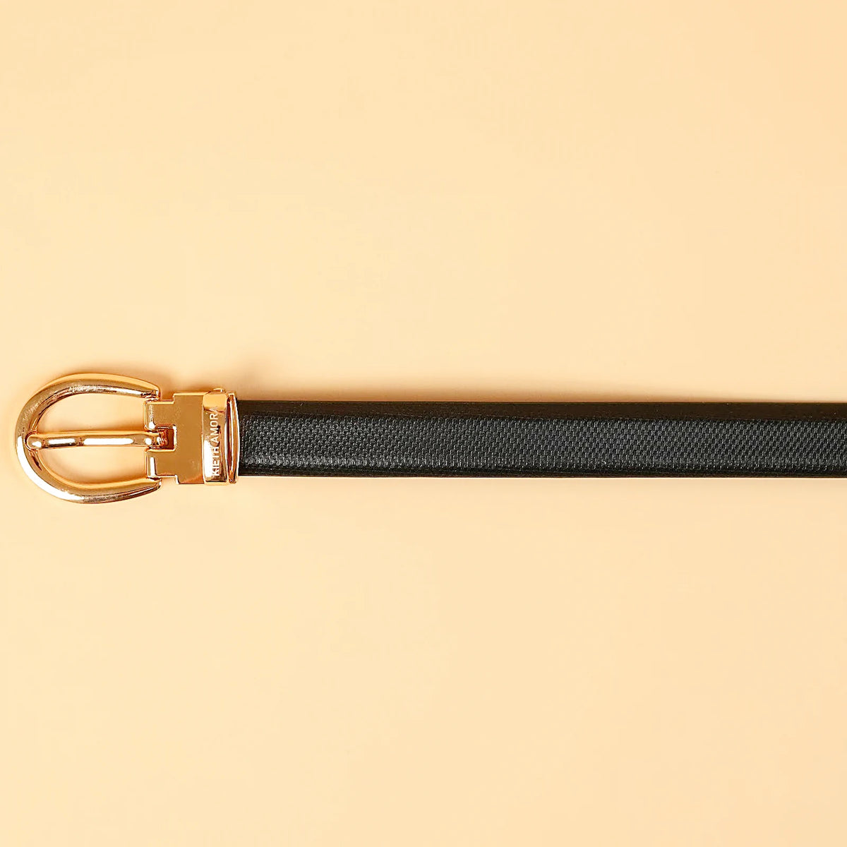 Kieth Amora The Sally Belt women's leather belt - Black / Tan Reversible - up