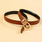 Kieth Amora The Sally Belt women's leather belt - Tan / Black Reversible - view