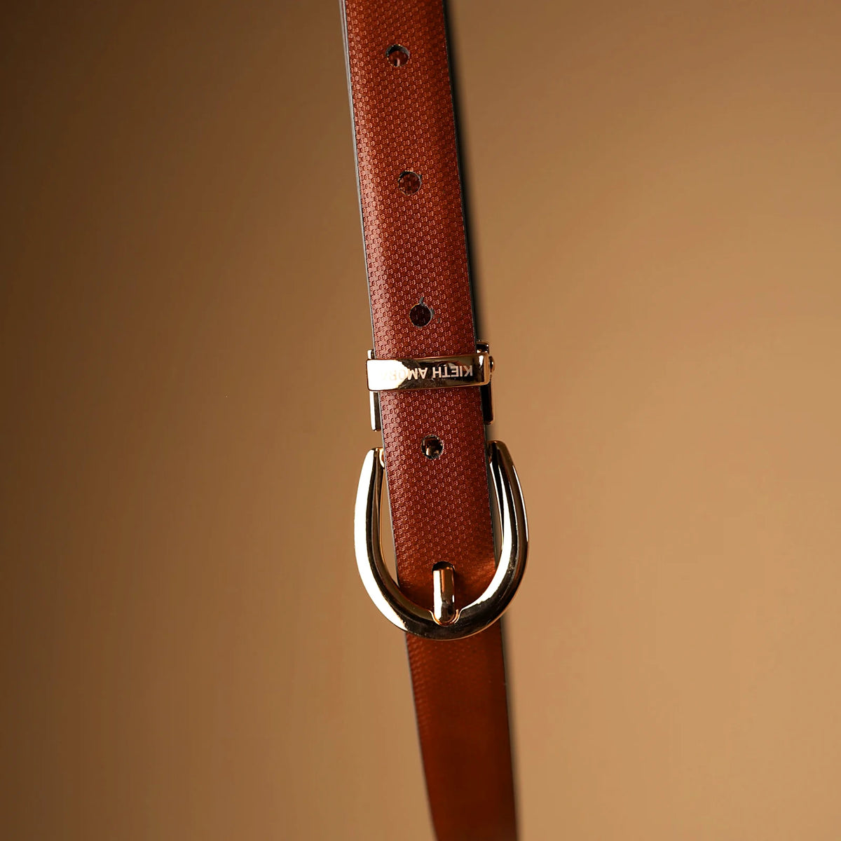 Kieth Amora The Sally Belt women's leather belt - Tan / Black Reversible - styled