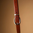 Kieth Amora The Sally Belt women's leather belt - Tan / Black Reversible - styled