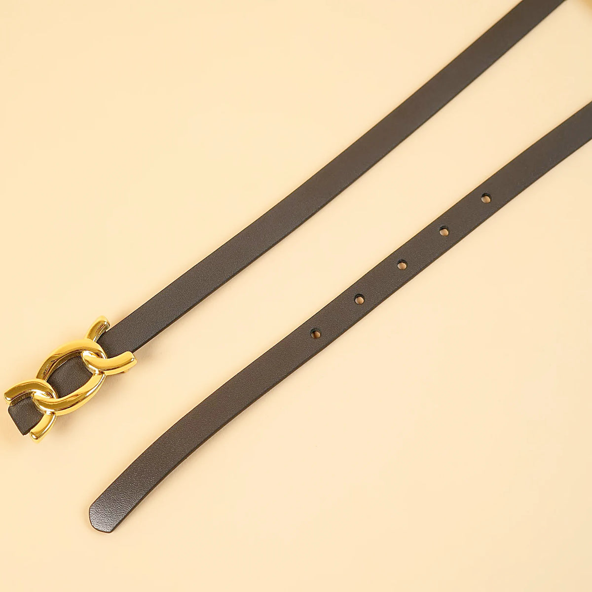 Kieth Amora The Scarlett Belt women's leather belt - Black - angle