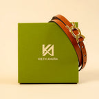 Kieth Amora The Scarlett Belt women's leather belt - Brown - packaging