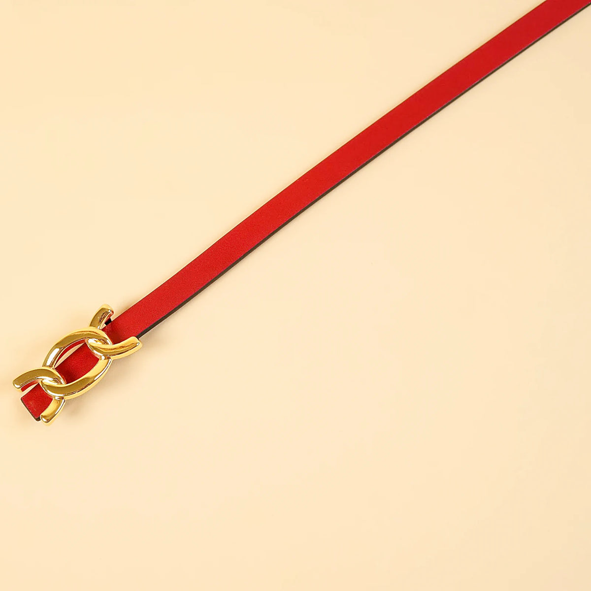 Kieth Amora The Scarlett Belt women's leather belt - Red - up