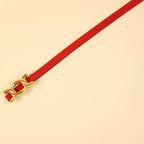 Kieth Amora The Scarlett Belt women's leather belt - Red - detail