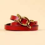 Kieth Amora The Scarlett Belt women's leather belt - Red - view