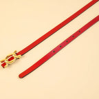 Kieth Amora The Scarlett Belt women's leather belt - Red - angle